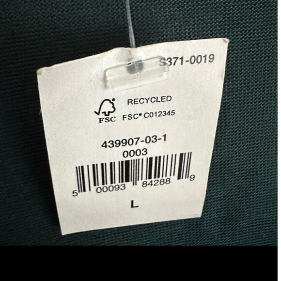 NWT Banana Republic L Silkyluxe Center Twist Top Dark Kelly Green Teal Ballerina - Picture 5 of 9